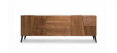 Drvena komoda za trpezariju, dnevnu sobu ili spavacu sobu, model OMNIA LUX W